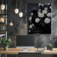 Raven and Roses: Gothic Animal Poster PosterGoat