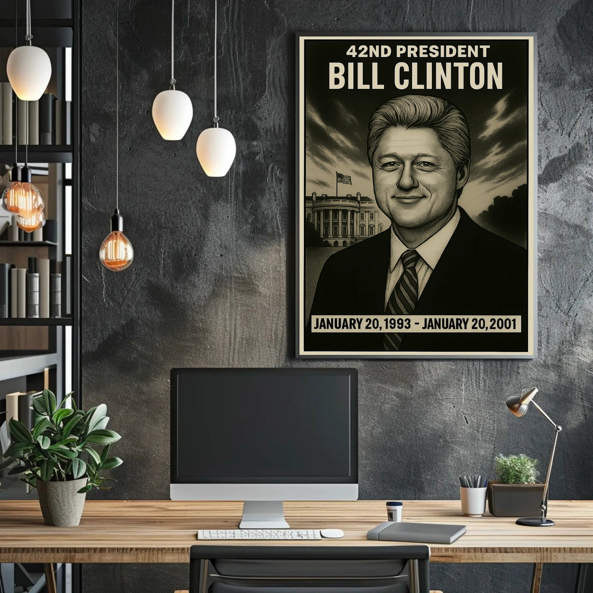 Bill Clinton 42Nd President Poster