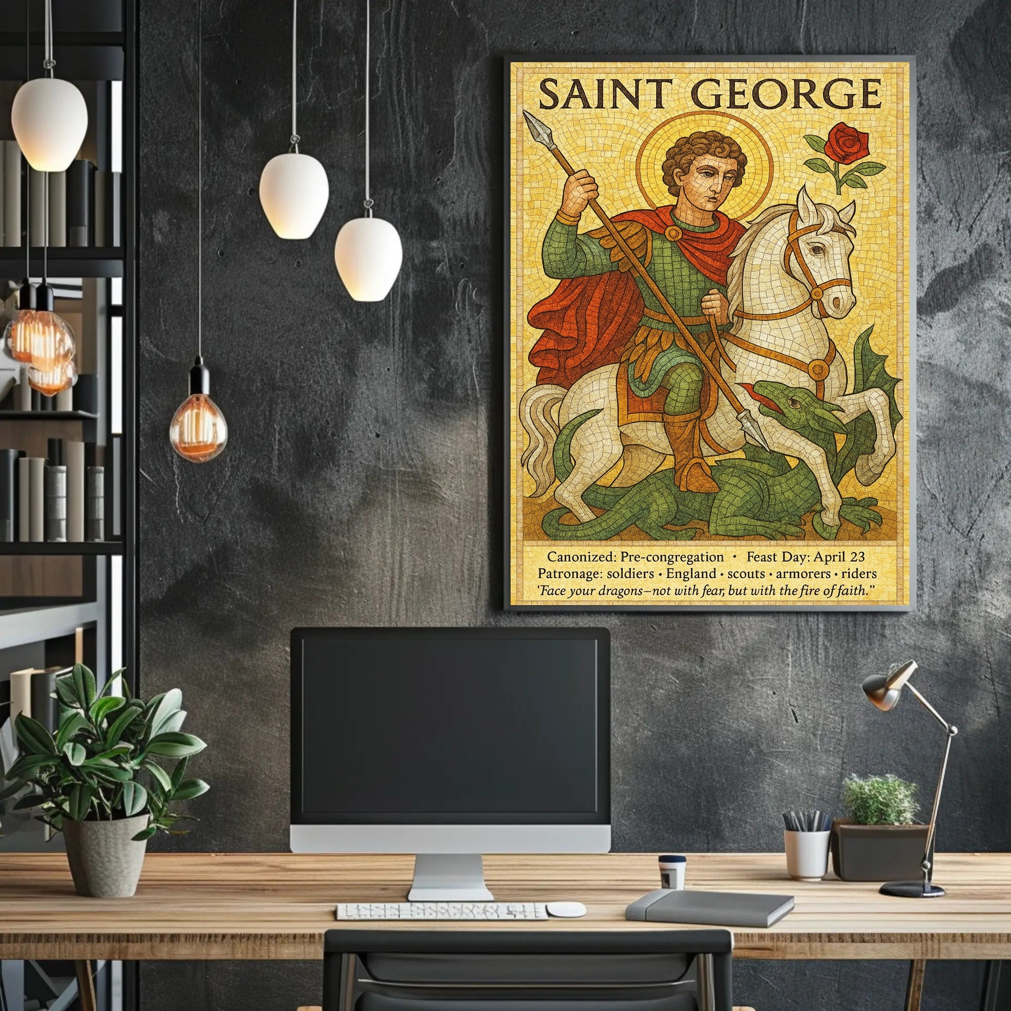 Saint George Patron Saint Poster PosterGoat