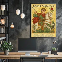Saint George Patron Saint Poster PosterGoat