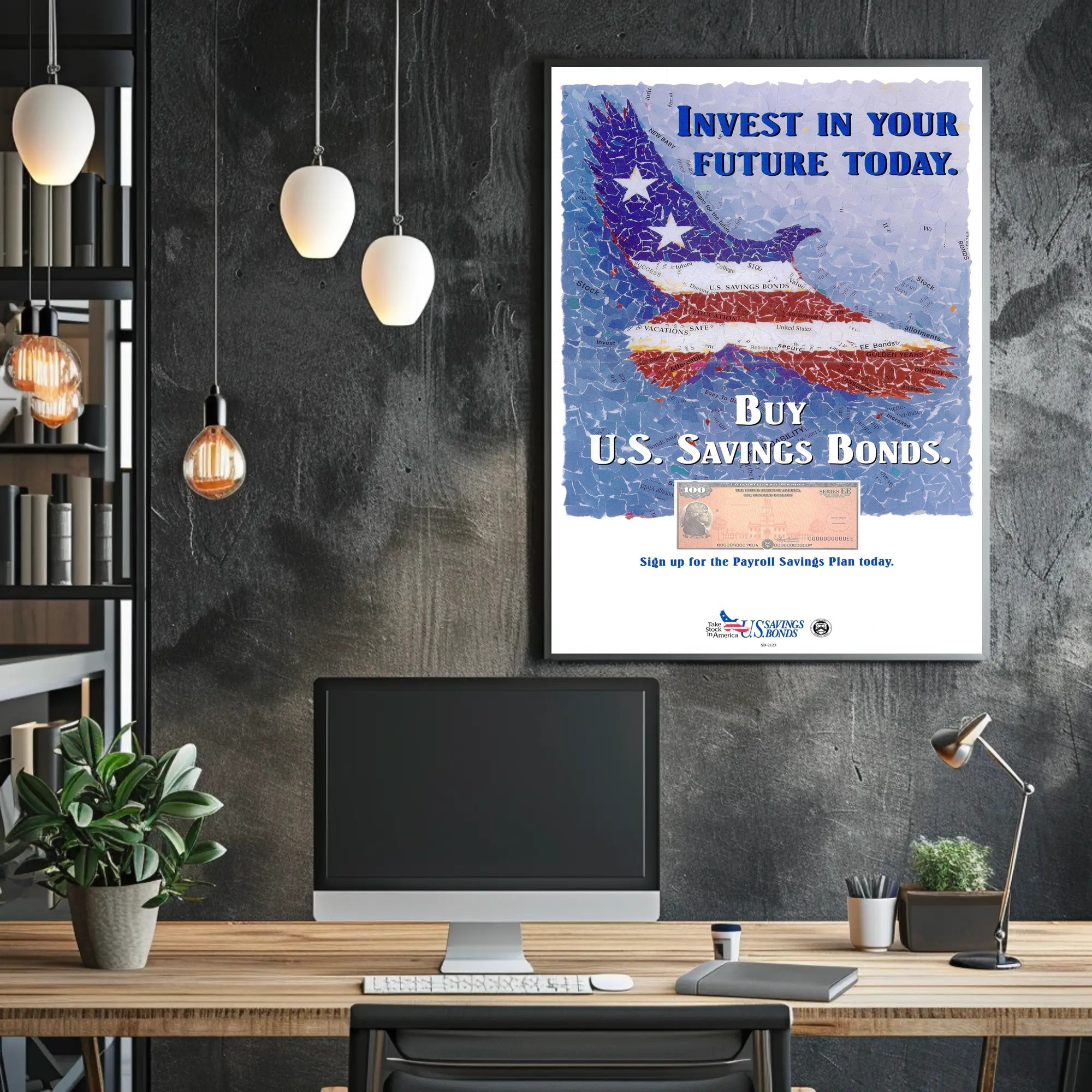 Invest in Your Future with U.S. Savings Bonds Poster PosterGoat
