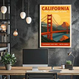 California The Golden State Poster