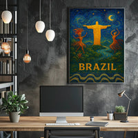 Brazil A Vibrant Celebration Poster