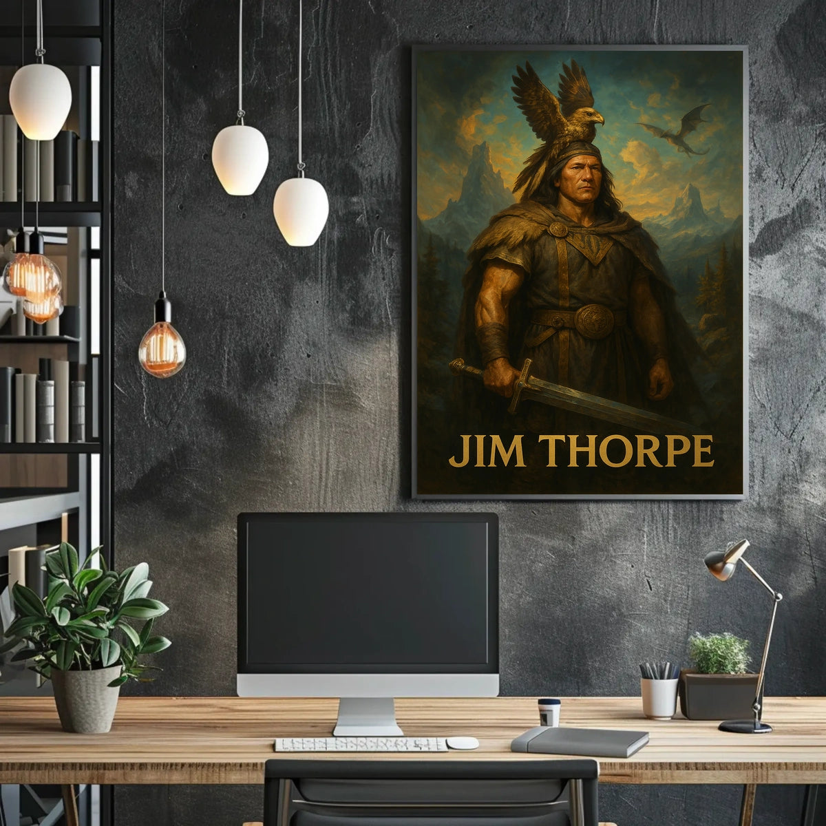 Jim Thorpe Legendary Figure Poster