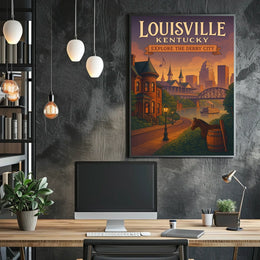 Explore Louisville, Kentucky Poster