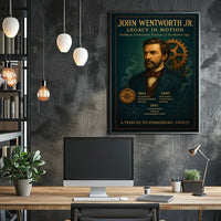 Tribute to Pioneering Spirit in Historical Poster