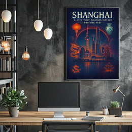 Shanghai A City That Touches the Sky Poster