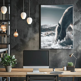Winter Serenity A Horse In Snow Poster