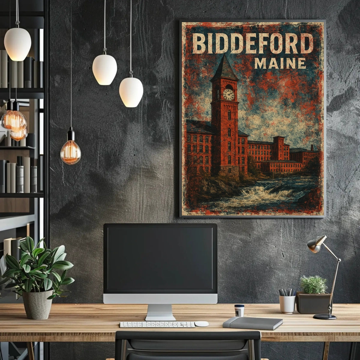 Biddeford Maine Scenic Wanderlust Decor Lovers Poster