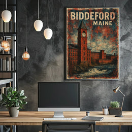 Biddeford Maine Scenic Wanderlust Decor Lovers Poster