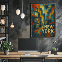 New York Abstract Abstract Poster