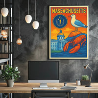 Massachusetts Scenic Poster PosterGoat