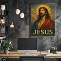 Jesus Iconic Portrait Poster