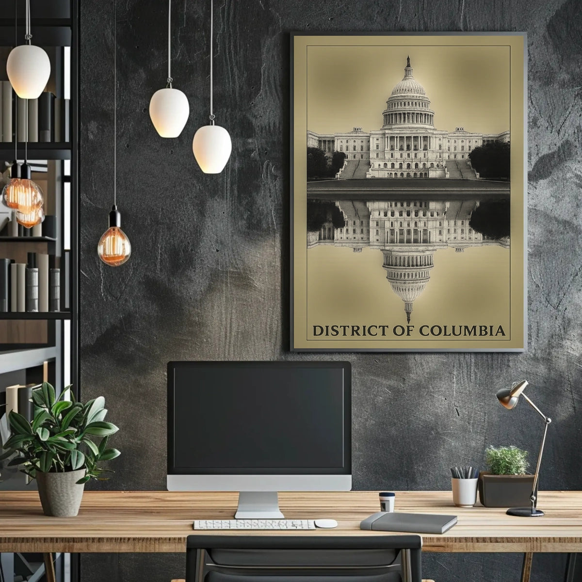 District Of Columbia Reflection Poster