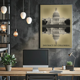 District Of Columbia Reflection Poster