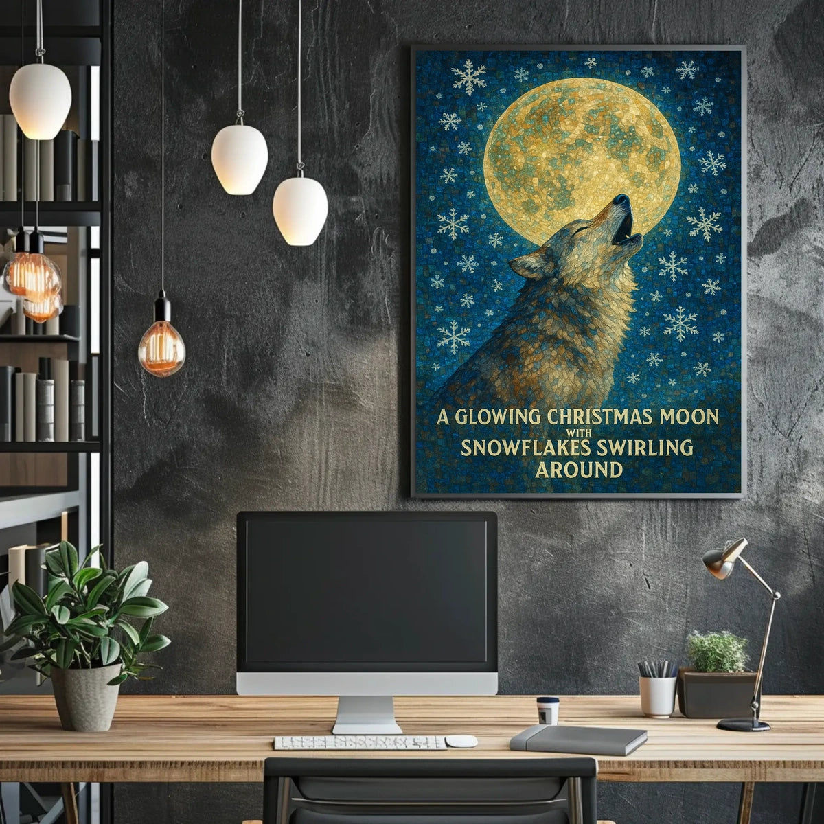 Christmas Moon Poster