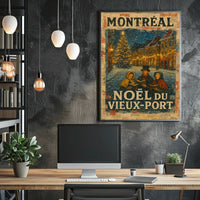 Noël Du Vieux-Port Montréal Poster