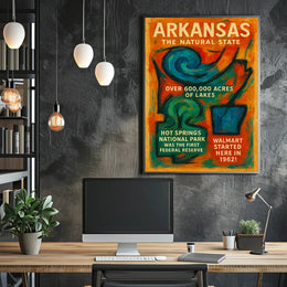 Arkansas The Natural State Poster