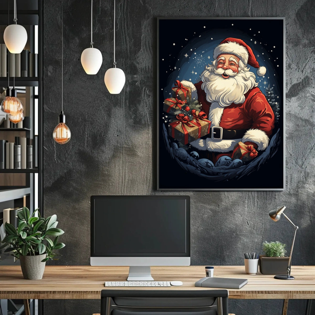 Santa Claus Holiday Cheer Poster