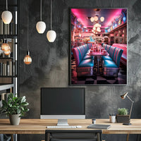 Retro Diner Vibes Retro Poster