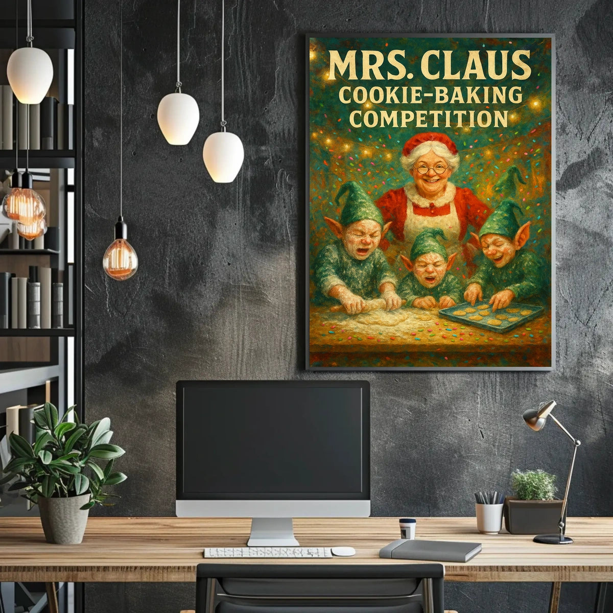 Mrs. Claus Cookie-Baking Competition Poster