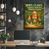 Mrs. Claus Cookie-Baking Competition Poster