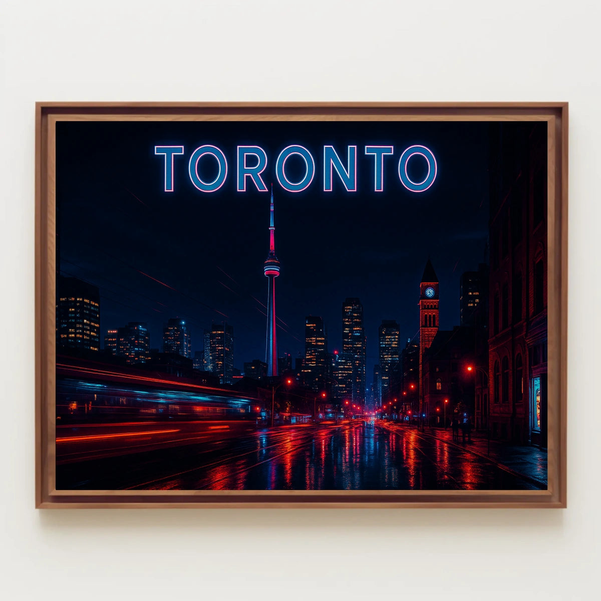 Toronto at Night Poster
