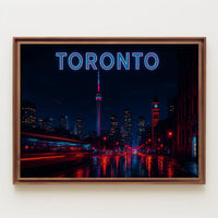 Toronto at Night Poster