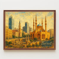 Beirut Cityscape Wanderlust Photography Poster