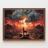 Dreamlike Surreal Landscape in Abstract or Artistic Poster