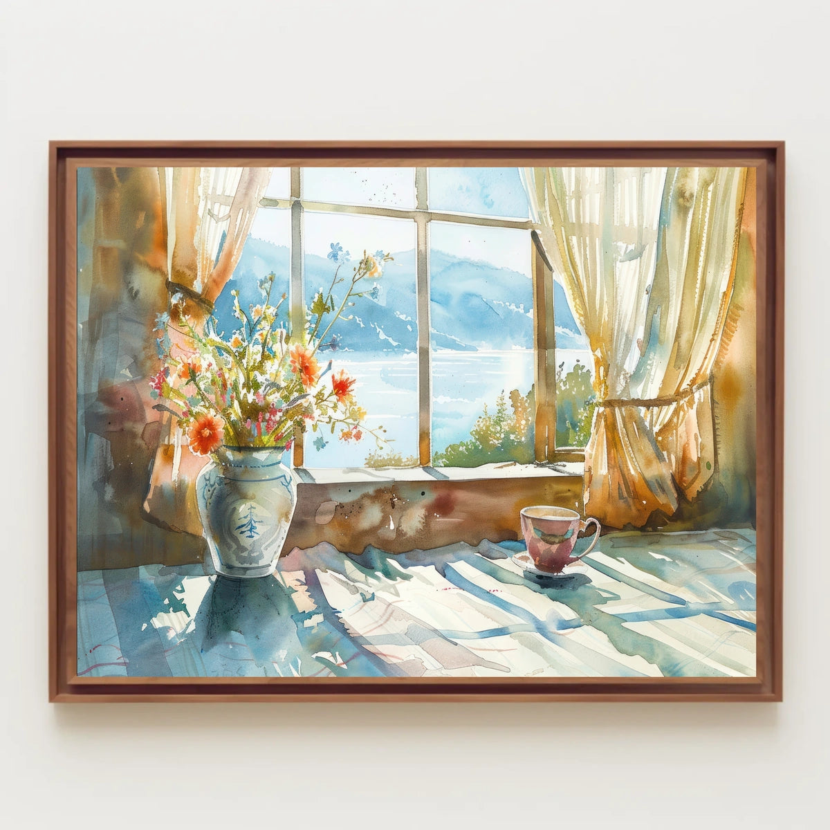 Morning Serenity by the Window Poster