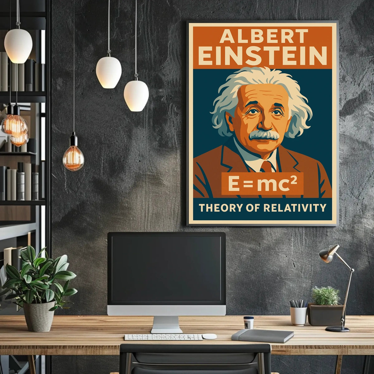 Albert Einstein Theory Of Relativity Poster