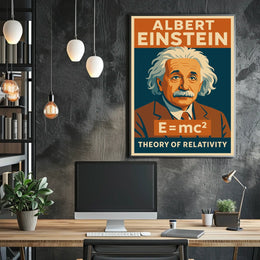 Albert Einstein Theory Of Relativity Poster