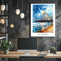 Santa Monica Pier Poster PosterGoat