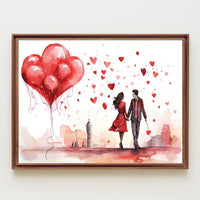 Love in the Cityscape Poster