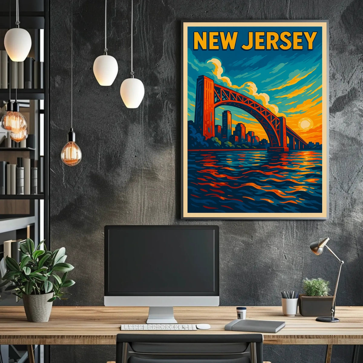 New Jersey Sunset Poster