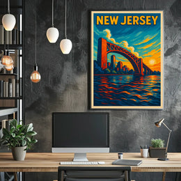 New Jersey Sunset Poster