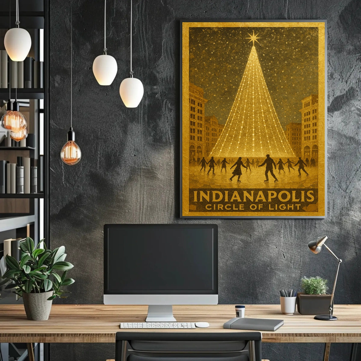 Indianapolis Circle Of Light Poster