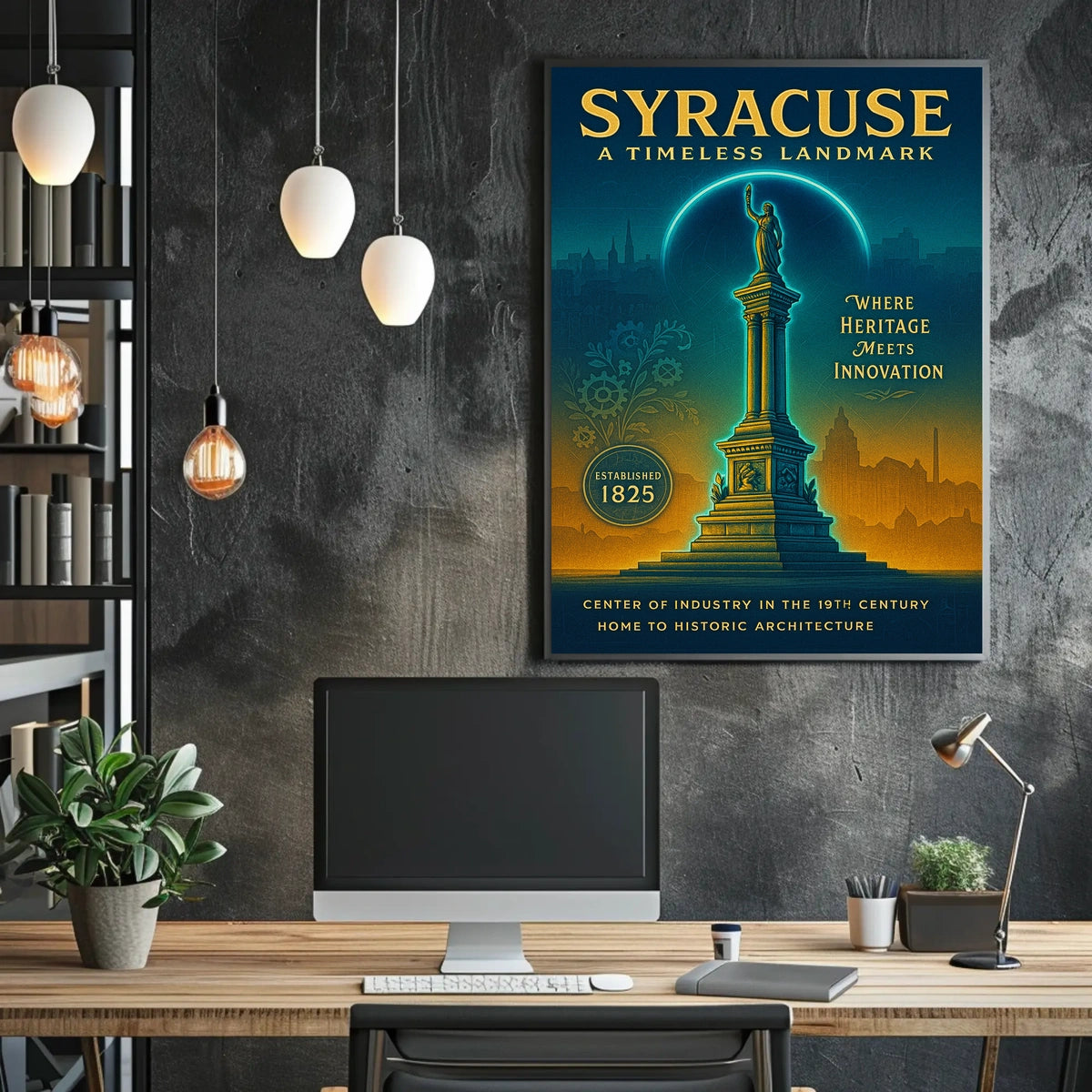 Syracuse A Timeless Landmark Poster
