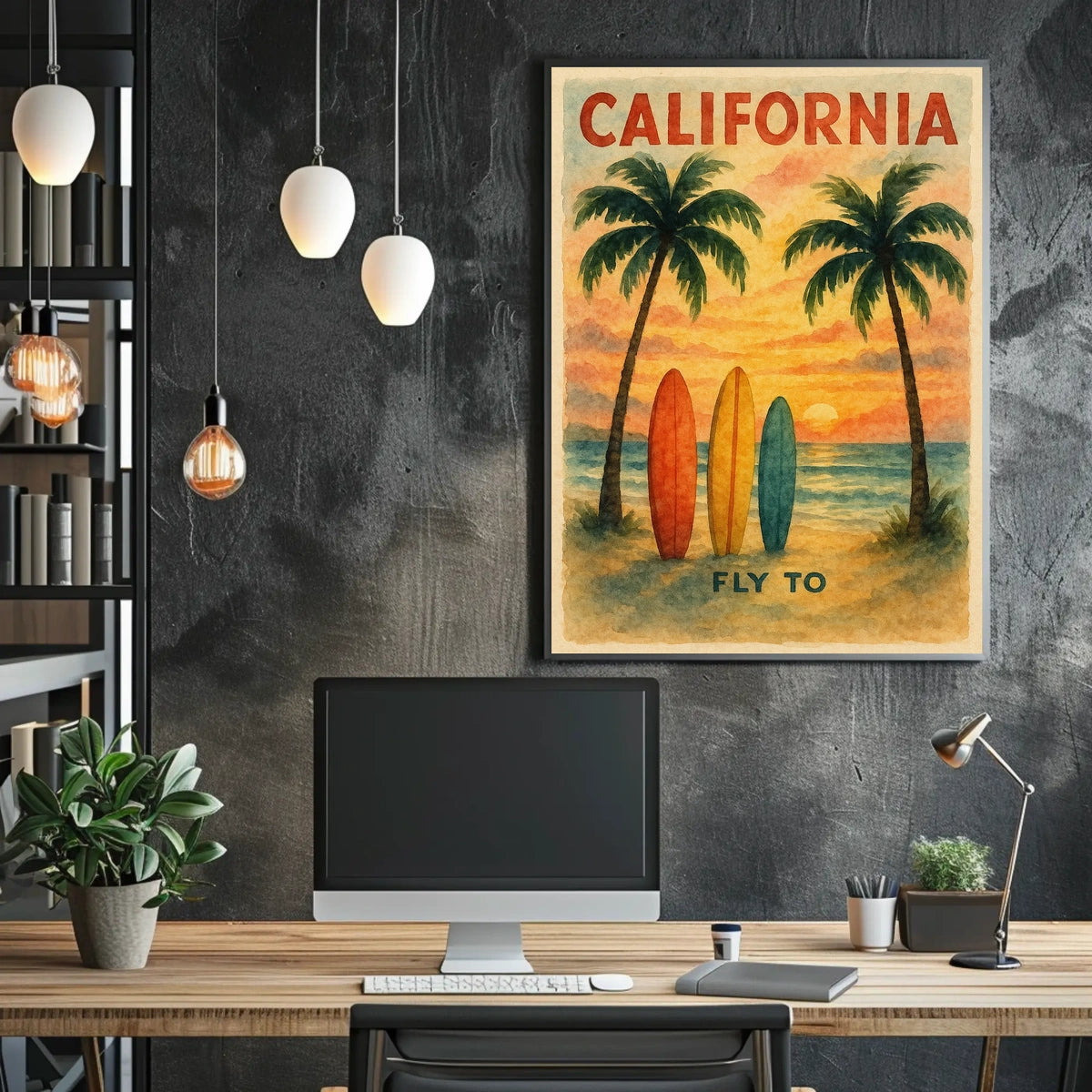 Fly to California Poster