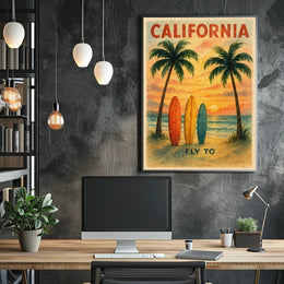 Fly to California Poster