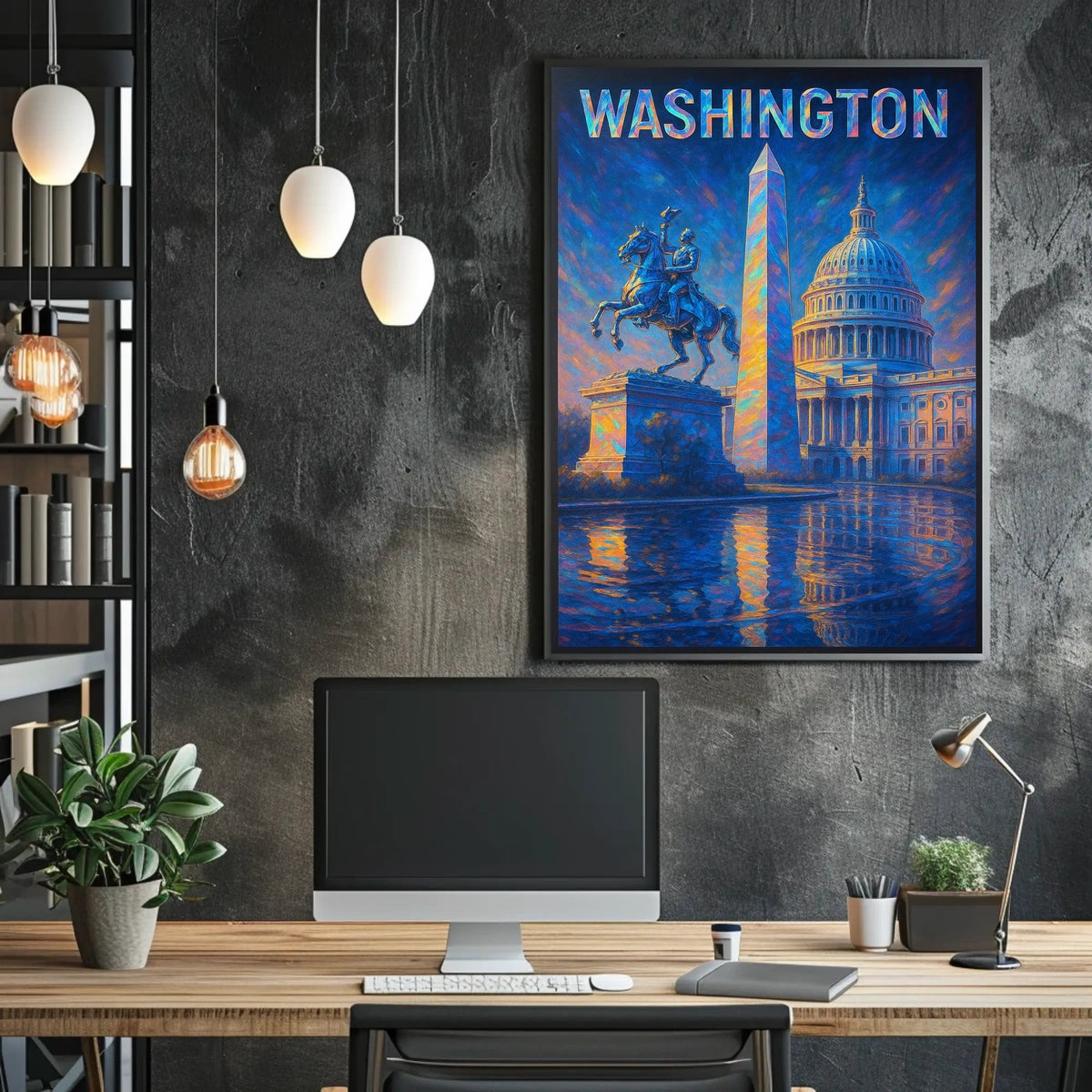Washington Landmarks Poster