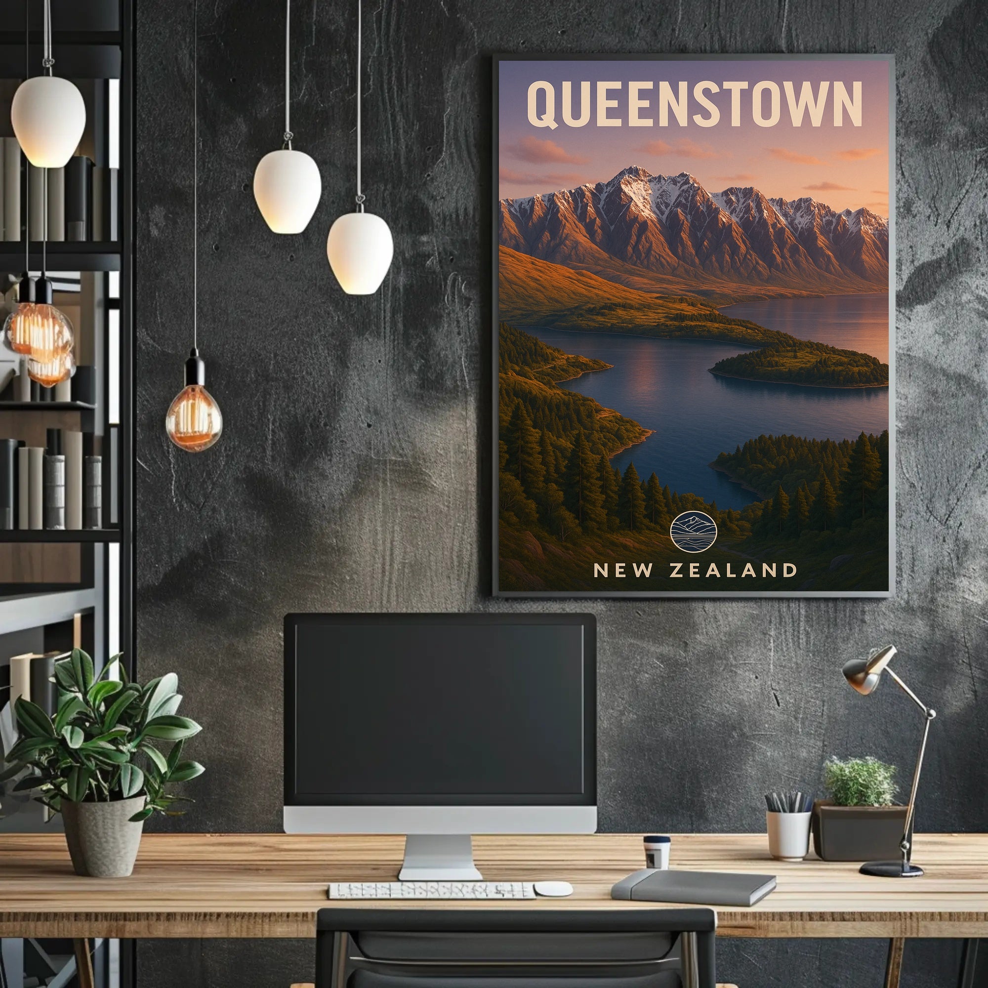 Queenstown, New Zealand Poster PosterGoat