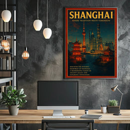 Shanghai Where Tradition Meets Tomorrow Poster