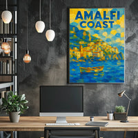 Amalfi Coast Dreamscape Poster Wall Art 18X24 Print