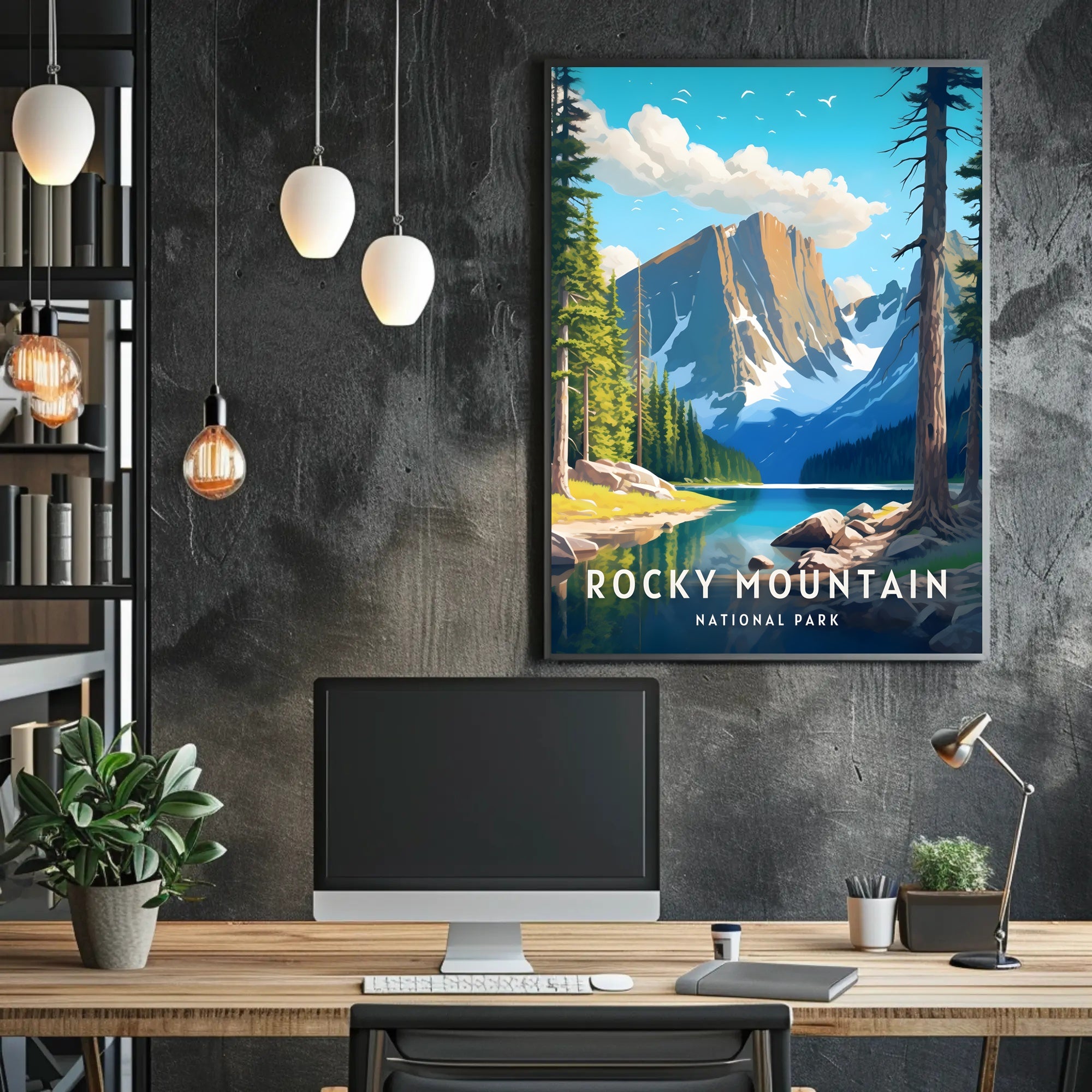 Rocky Mountain National Park Scenic Poster Print