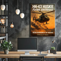 HH-43 Huskie Rotor Guardian of the Firebase Poster PosterGoat