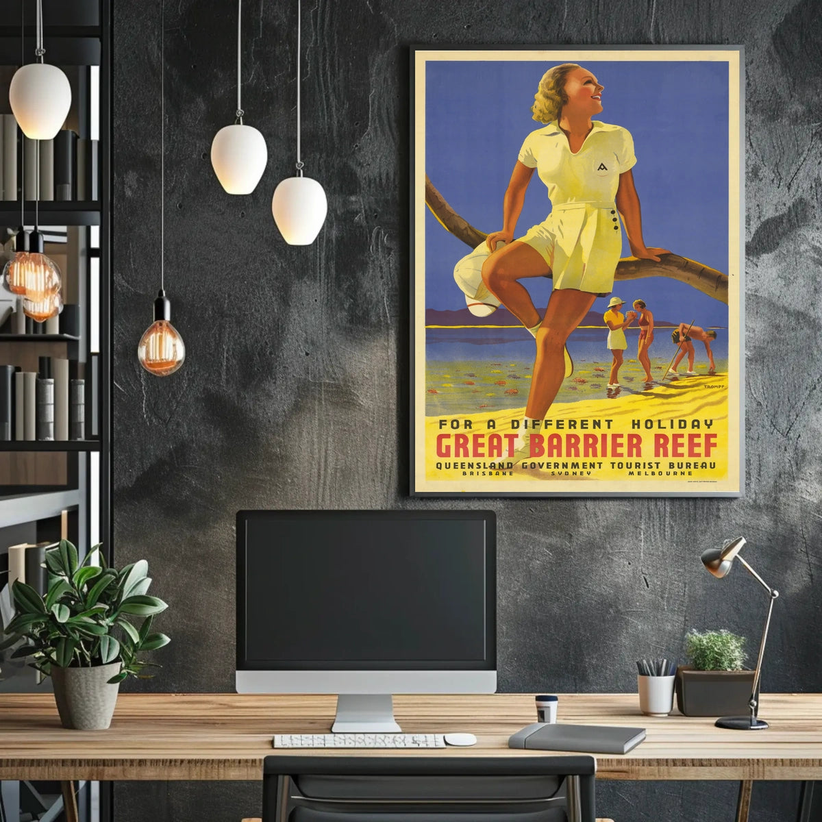 Discover The Great Barrier Reef Poster