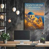 Santorini Splendor Poster