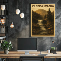 Pennsylvania Scenic Waterfall Poster